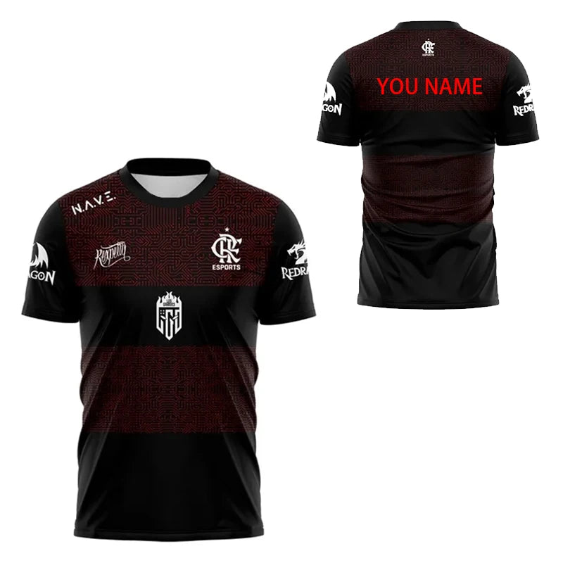 Jersey Uniforme MIBR Esports  Manto Azul e Dourado 2023   Customizable ID 3D printing