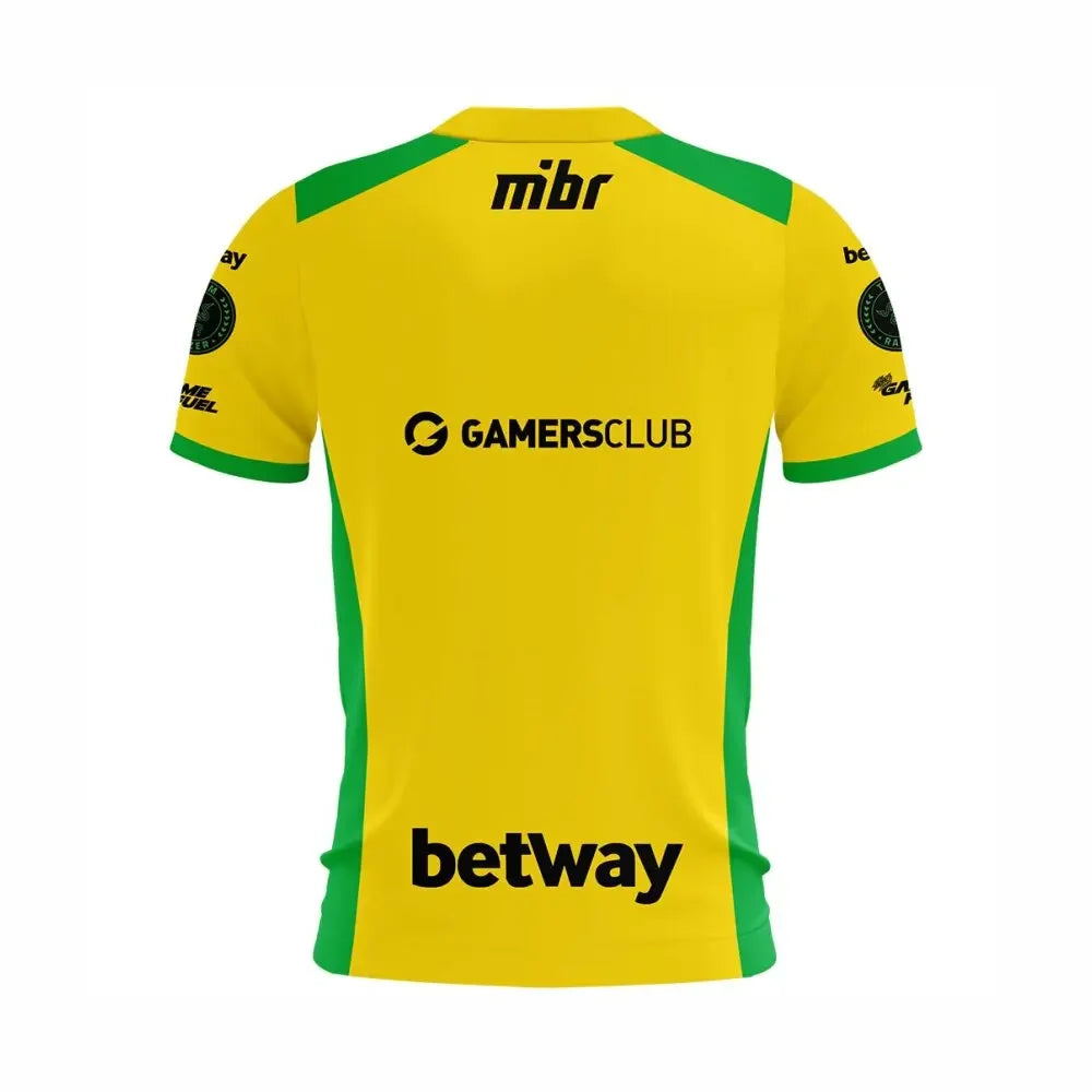 Jersey Uniforme MIBR Esports  Manto Azul e Dourado 2023   Customizable ID 3D printing