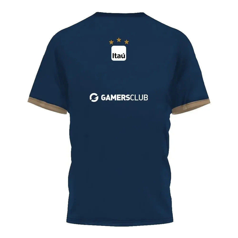 Jersey Uniforme MIBR Esports  Manto Azul e Dourado 2023   Customizable ID 3D printing